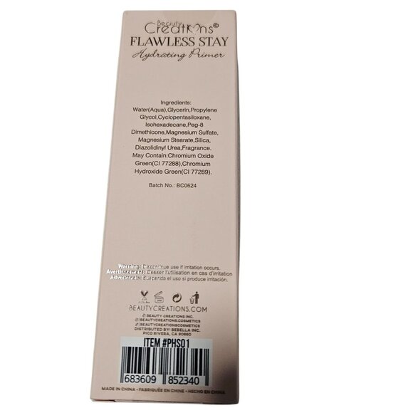 Beauty Creations Flawless Stay Hydrating Primer 1.0 Fl Oz New in Box Makeup - Picture 3 of 4